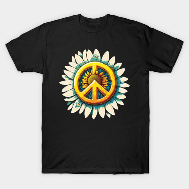 Peace Daisy T-Shirt by JayD World